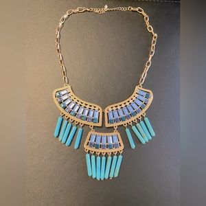 Fun blue stone necklace